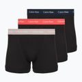 Men's boxers Calvin Klein 0000U2662G Trunk 3 pairs black w green bloom wb/black w da