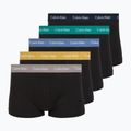 Boxers Calvin Klein LV00NB4412 Low Rise Trunk 5 pairs black bodies with driftwood/moonlight