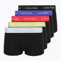 Boxers Calvin Klein LV00NB4412 Low Rise Trunk 5 pairs black w green bloom wb/black w dazzlin