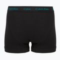 Men's boxers Calvin Klein 0000U2662G Trunk 3 pairs black bodies and wbs with driftwood 3