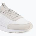 Men's shoes Calvin Klein YM0YM01414 Retro Runner Sock Laceup Mix mat bright white/light grey 7