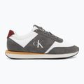 Men's shoes Calvin Klein HM0HM02212 Retro Runner Bans Leather Suede granite gray/white/rhubarb 2