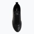 Women's shoes Calvin Klein HW0HW03118 Retro Runner Sock PANL Leather Neo black/crystal grey 5