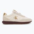 Men's shoes Calvin Klein YM0YM01361 Retro Runner Ess Mix Mat white swan/tofu/amber gold 2