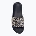 Women's slides Tommy Hilfiger Monogram space blue 5