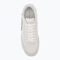 Men's shoes Tommy Hilfiger Basket Core Leather Suede Mix ecru/street green 5