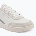 Men's shoes Tommy Hilfiger Basket Core Leather Suede Mix ecru/street green 7