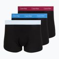 Men's boxers Calvin Klein LV00NB4286 Relaxed Fit Trunk black bodies w/ poseidon blue/plein