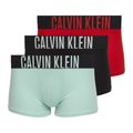 Men's boxers Calvin Klein 000NB3775A Trunk black/goji berry/aqua blue
