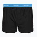 Men's boxers Calvin Klein LV00NB4267 Boxer Slim black bodies w/ poseidon blue/plein 3