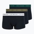 Men's boxers Tommy Hilfiger Trunk WB 3 pack nb//white/orna green/utility olive
