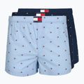 Men's boxers Tommy Hilfiger Woven Boxer Print 3 pack chambray flag/carb navy/c navy flag
