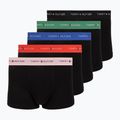 Men's boxers Tommy Hilfiger Trunk WB 5 pack black/fr red/bon pk/als green/no blue