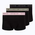 Men's boxers Tommy Hilfiger Trunk WB 3 pack utility sage/black/bonita pink