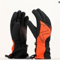 ZIENER Laval AS AW children's ski glove black burnt orange 3