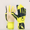 Children's goalkeeper gloves uhlsport Classic Absolutgrip Hn Pro Jr. neon yellow/green/white 4