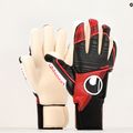 Children's goalkeeper gloves uhlsport Powerline Absolutgrip Finger Surround black/red/white 4