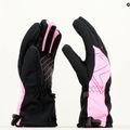 ZIENER Laval AS AW vblack fuchsia pink children's ski glove 3