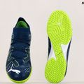 PUMA Match IT + Mid Jr children's football boots persian blue/puma white/ultra green 14