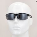 Bliz Motion + S3 shiny metallic black/smoke silver mirror cycling glasses 10