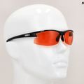 Bliz Motion S2 shiny metallic black/orange cycling glasses 9