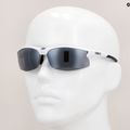 Bliz Motion + S3 shiny white/smoke silver mirror cycling glasses 10