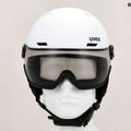 Ski helmet UVEX Wanted Visor Pro V white matt/variomatc smoke 12