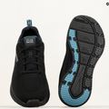 SKECHERS men's D'Lux Walker Get Oasis black/teal shoes 12