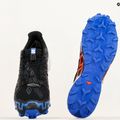 Men's running shoes Salomon Speedcross 6 GTX black/surf the web/safety yellow 12