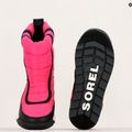 Sorel Outh Whitney II Puffy Mid cactus pink/black junior snow boots 16