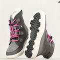 Sorel Sorel Explorer Lace quarry/bright lavender junior snow boots 16