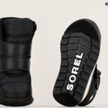 Sorel Whitney II Strap WP black/sea salt children's snow boots 16