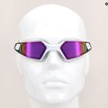Speedo Aquapulse Pro Mirror white/purple swimming goggles 5