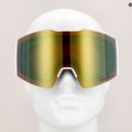 Oakley Fall Line white leopard/prizm sage gold iridium ski goggles 7