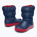 Crocs Winter Puff Kids snow boots navy/red 2