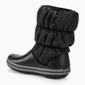 Women's Crocs Winter Puff black/charcoal snow boots 3