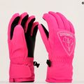 Rossignol Jr Rooster G orchid pink children's ski glove 6