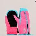 Reusch Ben Mitten children's ski gloves knockout pink/bachelor button 10