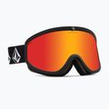 Volcom Footprints ski goggles matte black stone/red chrome/yellow