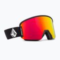 Volcom Garden 2 matte black/red chrome/yellow ski goggles