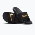 Kidsʼ Nike Kawa slides black/metallic gold 6