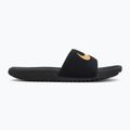 Children's slides Nike Kawa black/metallic gold 2