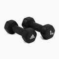 adidas dumbbells 2x1 kg black ADWT-10001