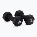 adidas dumbbells 2x2kg black ADWT-10002