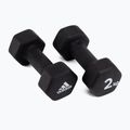 adidas dumbbells 2x2kg black ADWT-10002 2