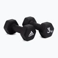 adidas dumbbells 2x3 Kg black ADWT-10003