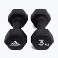 adidas dumbbells 2x3 Kg black ADWT-10003 3