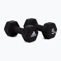 adidas dumbbells 2x5kg black ADWT-10005