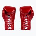 Fairtex Pro Competition Boxing Gloves Locked Thumb Leather red 3