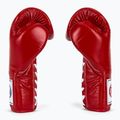 Fairtex Pro Competition Boxing Gloves Locked Thumb Leather red 4